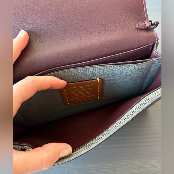 COACH Gray Leather Crossbody - Picture 5 of 12